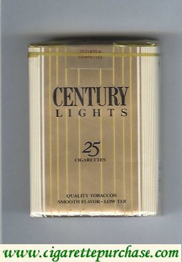 Century Lights 25 cigarettes Quality Tobaccos